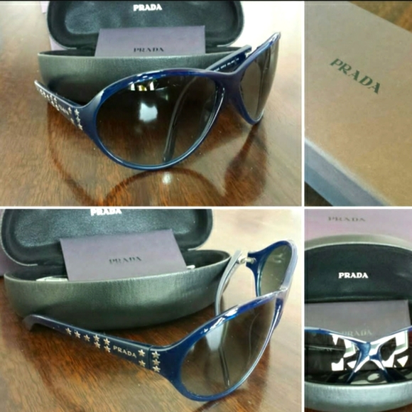 Prada Sunglasses - Navy Blue with Star Detail 💙 - Picture 2 of 2